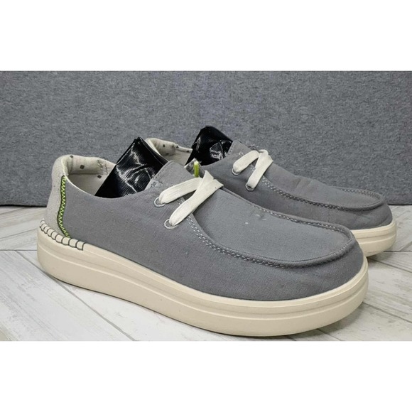 Hey Dude Shoes Wendy Rise Chambray Abyss Blue 121942122 US Women's 8 EU 39 - Picture 1 of 9